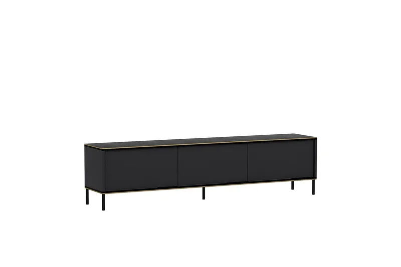 Imaj Tv-bänk 180x35 cm Svart - Hanah Home - Möbler - TV- & Mediamöbler - TV bänk & mediabänk
