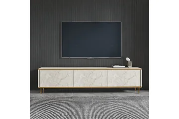 TV-bänk Imaj Travertin / Rany - Guld/Taupe - Möbler - TV- & Mediamöbler - TV bänk & mediabänk