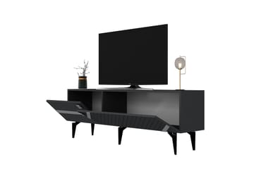 Tv-bänk Iris 150 cm - Antracit/Silver - Möbler - TV- & Mediamöbler - TV bänk & mediabänk
