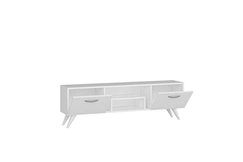 Tv-bänk Irma 150x29,6 cm Vit - Hanah Home - Möbler - TV- & Mediamöbler - TV bänk & mediabänk