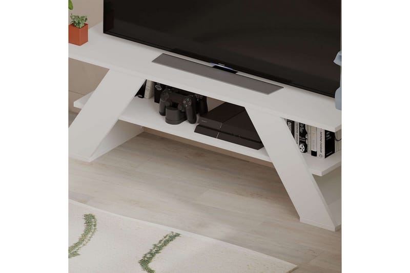 TV-bänk Janesh Vit - Vit - Möbler - TV- & Mediamöbler - TV bänk & mediabänk