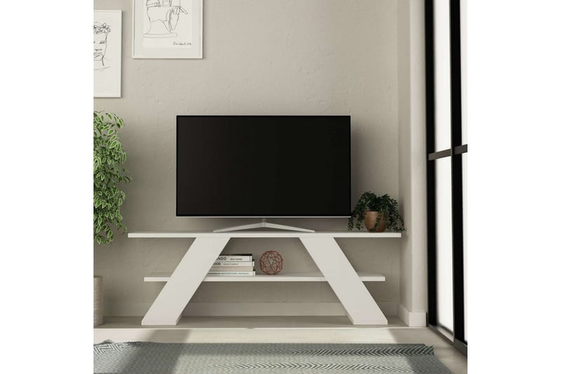 TV-bänk Janesh Vit - Vit - Möbler - TV- & Mediamöbler - TV bänk & mediabänk