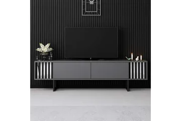 TV-bänk Jeval Antracit / Svart - Antracit / Svart - Möbler - TV- & Mediamöbler - TV bänk & mediabänk