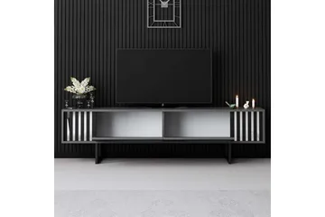 TV-bänk Jeval Antracit / Svart - Antracit / Svart - Möbler - TV- & Mediamöbler - TV bänk & mediabänk