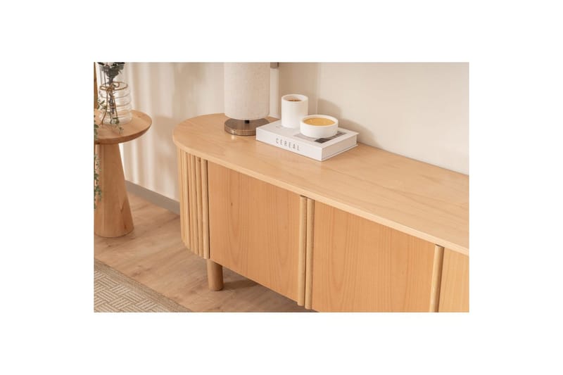 TV-bänk Karela Bok - Ljusfärgat trä - Möbler - TV- & Mediamöbler - TV bänk & mediabänk