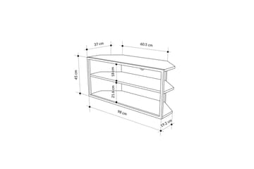 TV-bänk Kelinmoor Ljus Mocha - Ljus Mocha - Möbler - TV- & Mediamöbler - TV bänk & mediabänk