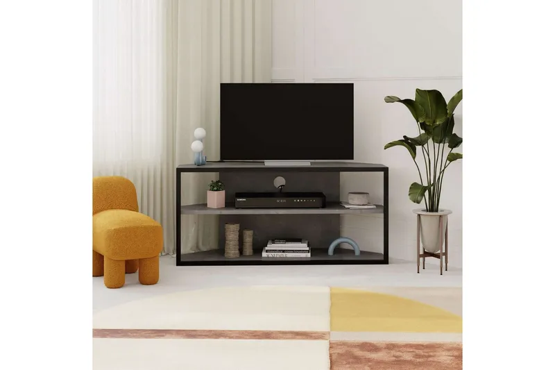 TV-bänk Kelinmoor Retro Grå - Retro Grå - Möbler - TV- & Mediamöbler - TV bänk & mediabänk