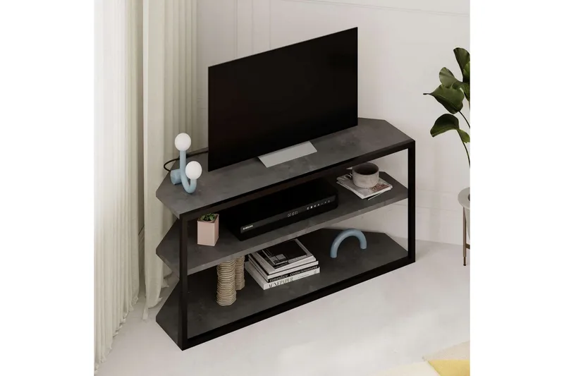 TV-bänk Kelinmoor Retro Grå - Retro Grå - Möbler - TV- & Mediamöbler - TV bänk & mediabänk