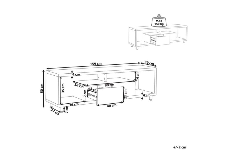 TV-bänk Knox - Möbler - TV- & Mediamöbler - TV bänk & mediabänk