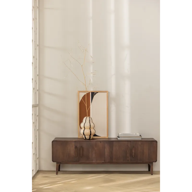 Tv-bänk Liya 150 cm, Mörkbrun