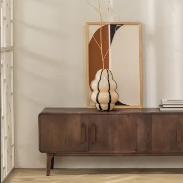 Tv-bänk Liya 150 cm - Mörkbrun - Möbler - TV- & Mediamöbler - TV bänk & mediabänk