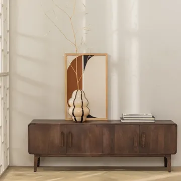 Tv-bänk Liya 150 cm - Mörkbrun - Möbler - TV- & Mediamöbler - TV bänk & mediabänk
