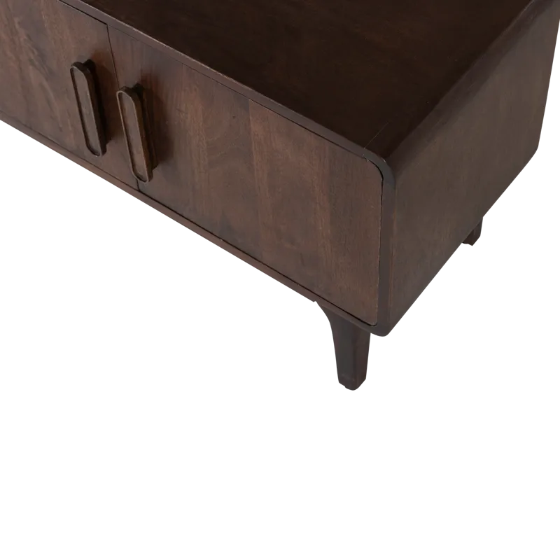 Tv-bänk Liya 150 cm - Mörkbrun - Möbler - TV- & Mediamöbler - TV-skåp