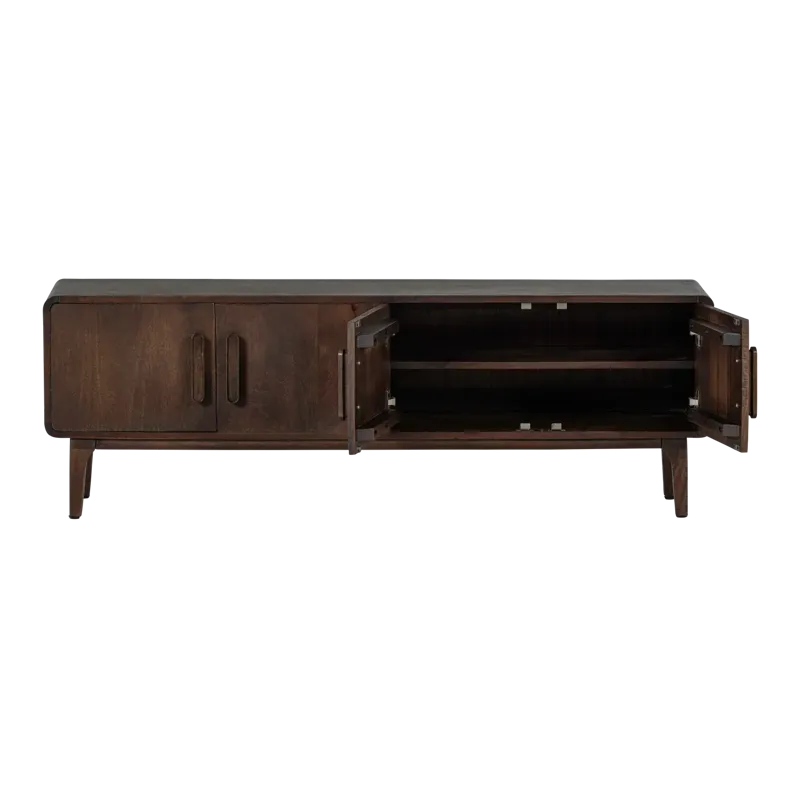 Tv-bänk Liya 150 cm - Mörkbrun - Möbler - TV- & Mediamöbler - TV bänk & mediabänk