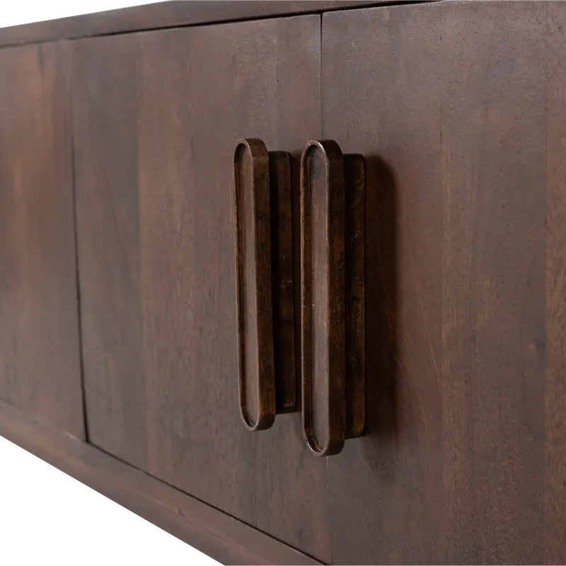 Tv-bänk Liya 150 cm - Mörkbrun - Möbler - TV- & Mediamöbler - TV-skåp