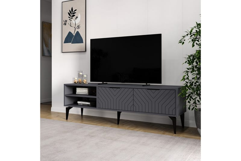 TV-bänk Lyven Antracit - Antracit - Möbler - TV- & Mediamöbler - TV bänk & mediabänk