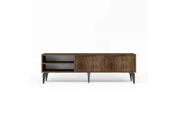 TV-bänk Lyven Valnöt - Valnöt - Möbler - TV- & Mediamöbler - TV bänk & mediabänk