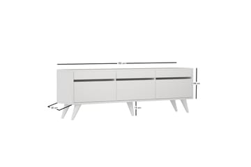 Tv-bänk Maddington 150 cm - Vit - Möbler - TV- & Mediamöbler - TV bänk & mediabänk