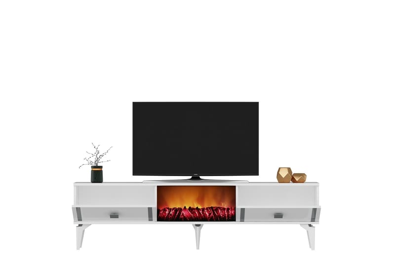 Tv-bänk Male 150 cm - Silver - TV bänk & mediabänk
