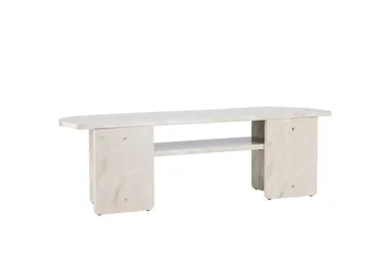 Ålesund Travertin Tv-bänk 140x40 cm - Beige - Möbler - TV- & Mediamöbler - TV bänk & mediabänk