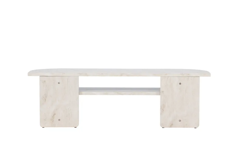 Ålesund Travertin Tv-bänk 140x40 cm - Beige - Möbler - TV- & Mediamöbler - TV bänk & mediabänk