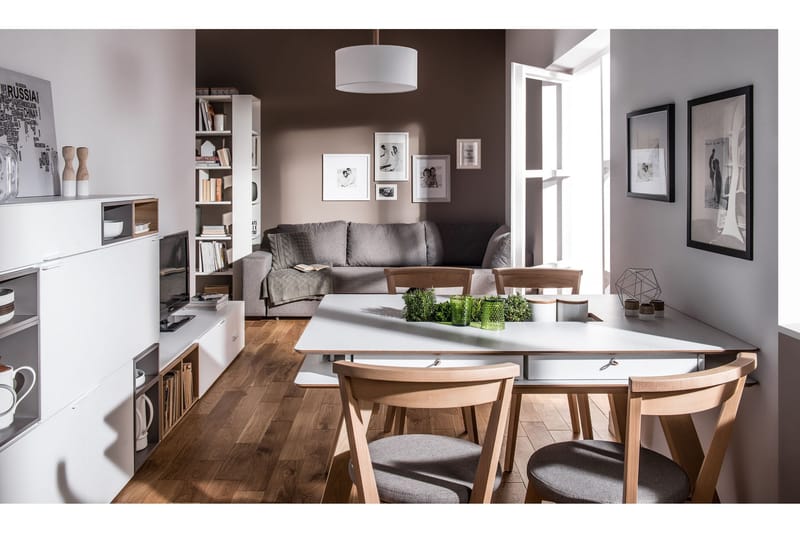 4You Mediabänk 187 cm Vit - VOX - Möbler - TV- & Mediamöbler - TV bänk & mediabänk