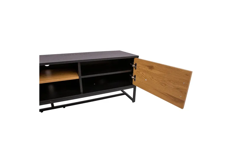 Amsterdam TV-nivå 160 cm Ek/Svart - Möbler - TV- & Mediamöbler - TV bänk & mediabänk