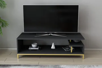 Andifli Tv-bänk 120x37,6 cm - Guld - Möbler - TV- & Mediamöbler - TV bänk & mediabänk