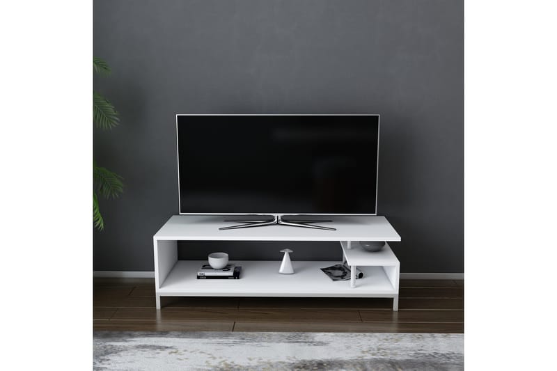 Andifli Tv-bänk 120x37,6 cm - Vit - Möbler - TV- & Mediamöbler - TV bänk & mediabänk