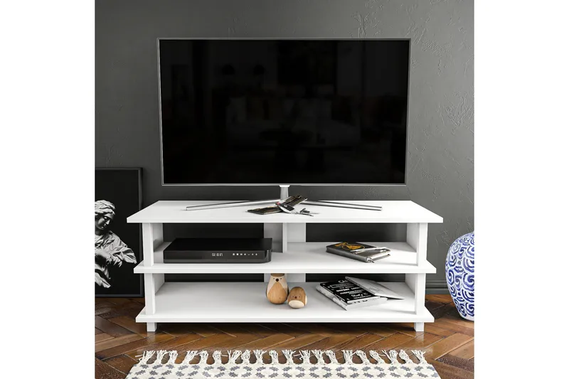 Andifli Tv-bänk 120x47,4 cm - Vit - Möbler - TV- & Mediamöbler - TV bänk & mediabänk