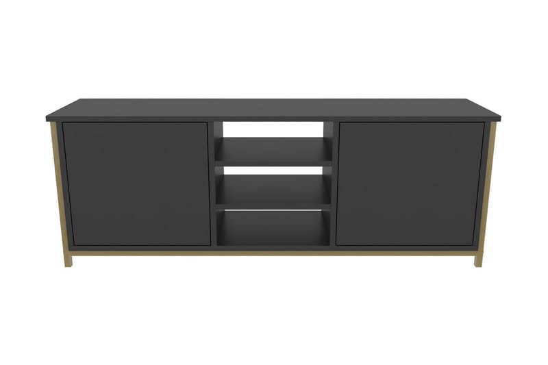 Andifli Tv-bänk 140x50,8 cm - Guld - Möbler - TV- & Mediamöbler - TV bänk & mediabänk