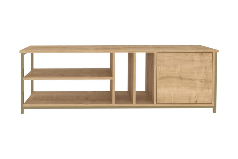 Andifli Tv-bänk 140x50,8 cm - Guld - Möbler - TV- & Mediamöbler - TV bänk & mediabänk