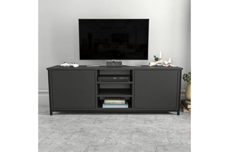 Andifli Tv-bänk 140x50,8 cm - Svart - Möbler - TV- & Mediamöbler - TV bänk & mediabänk