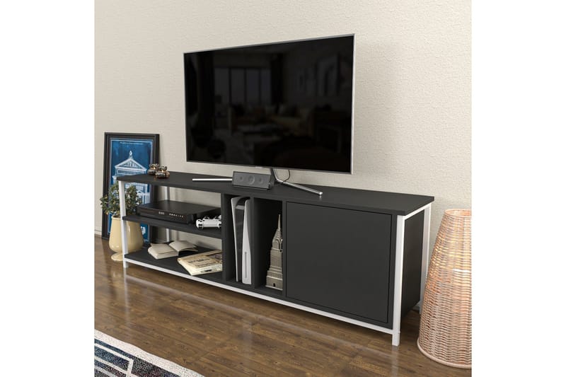 Andifli Tv-bänk 140x50,8 cm - Vit - Möbler - TV- & Mediamöbler - TV bänk & mediabänk