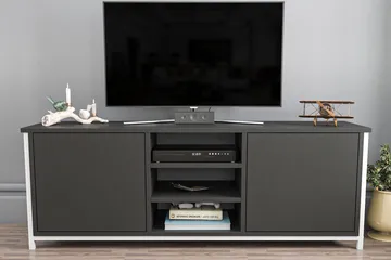 Andifli Tv-bänk 140x50,8 cm - Vit - Möbler - TV- & Mediamöbler - TV bänk & mediabänk