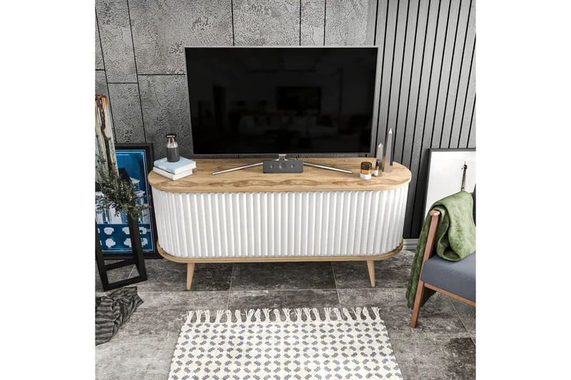 Andifli Tv-bänk 140x64 cm - Brun - Möbler - TV- & Mediamöbler - TV bänk & mediabänk