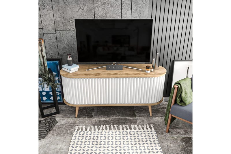 Andifli Tv-bänk 140x64 cm - Brun - Möbler - TV- & Mediamöbler - TV bänk & mediabänk