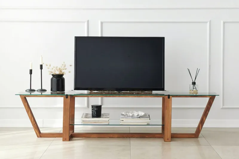 Andifli Tv-bänk 158x35 cm - Brun - Möbler - TV- & Mediamöbler - TV bänk & mediabänk