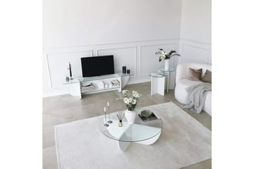 Andifli Tv-bänk 158x40 cm - Vit - Möbler - TV- & Mediamöbler - TV bänk & mediabänk