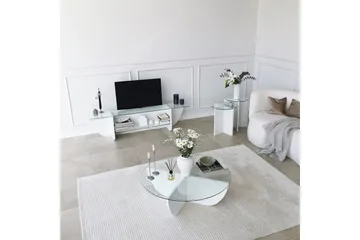 Andifli Tv-bänk 158x40 cm - Vit - Möbler - TV- & Mediamöbler - TV bänk & mediabänk