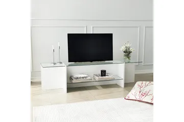 Andifli Tv-bänk 158x40 cm - Vit - Möbler - TV- & Mediamöbler - TV bänk & mediabänk