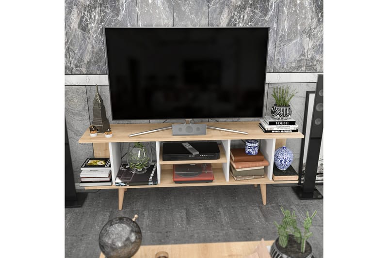 Andifli Tv-bänk 160x38,6 cm - Blå - Möbler - TV- & Mediamöbler - TV bänk & mediabänk