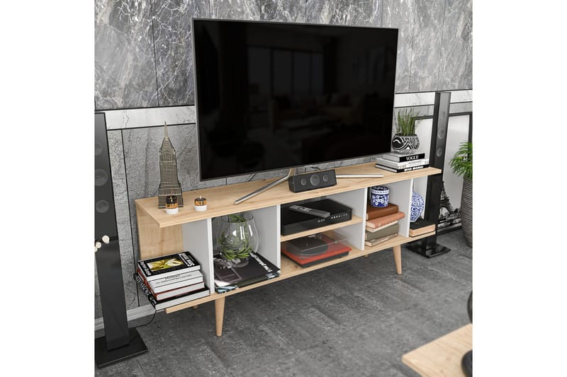 Andifli Tv-bänk 160x38,6 cm - Blå - Möbler - TV- & Mediamöbler - TV bänk & mediabänk