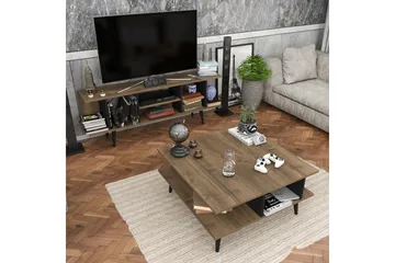 Andifli Tv-bänk 160x38,6 cm - Brun - Möbler - TV- & Mediamöbler - TV bänk & mediabänk