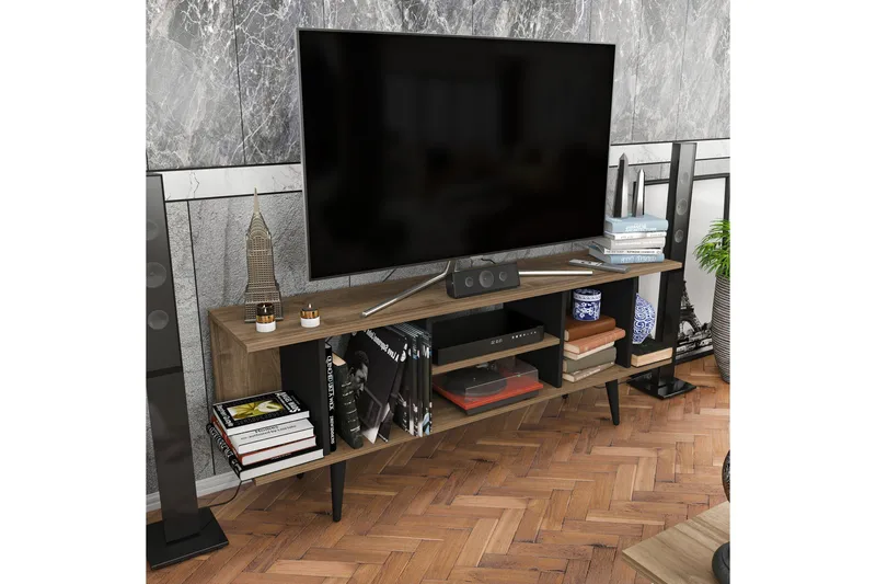 Andifli Tv-bänk 160x38,6 cm - Brun - Möbler - TV- & Mediamöbler - TV bänk & mediabänk