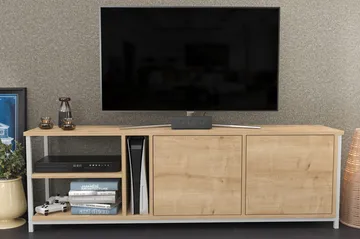 Andifli Tv-bänk 160x50,8 cm - Vit - Möbler - TV- & Mediamöbler - TV bänk & mediabänk