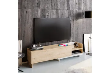 Andifli Tv-bänk 165x41 cm med Förvaring i Trä - Beige - Möbler - TV- & Mediamöbler - TV bänk & mediabänk