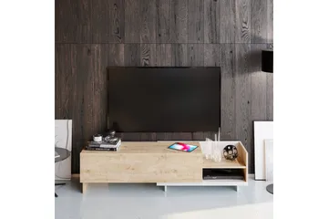 Andifli Tv-bänk 165x41 cm med Förvaring i Trä - Beige - Möbler - TV- & Mediamöbler - TV bänk & mediabänk
