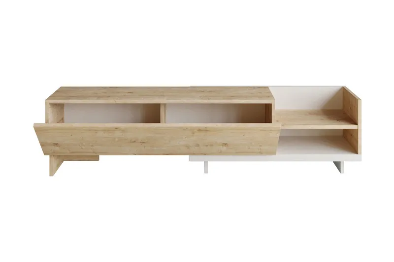 Andifli Tv-bänk 165x41 cm med Förvaring i Trä - Beige - Möbler - TV- & Mediamöbler - TV bänk & mediabänk