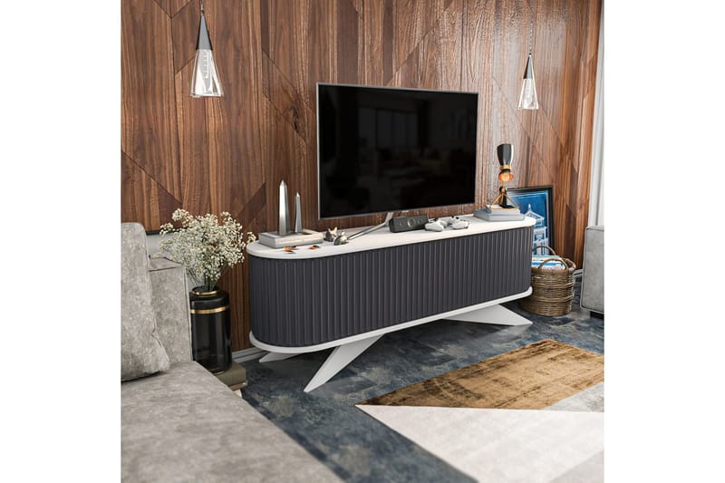 Andifli Tv-bänk 180x60 cm - Antracit - Möbler - TV- & Mediamöbler - TV bänk & mediabänk